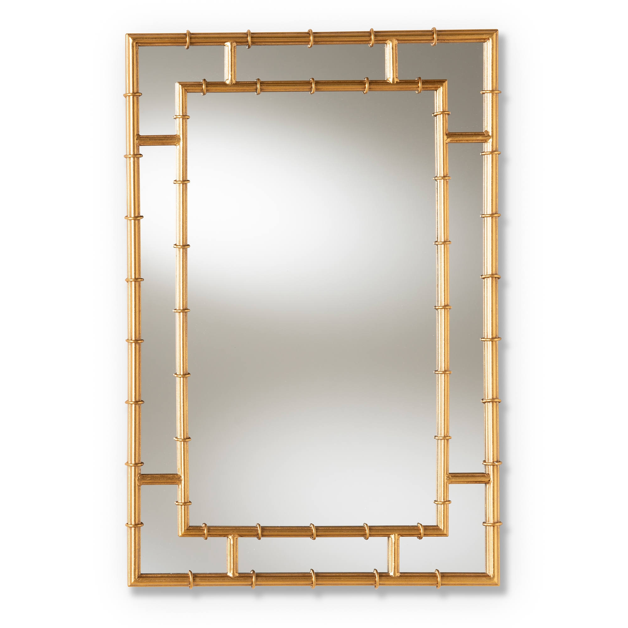 Baxton Studio Adra Modern and Contemporary Gold Finished Bamboo